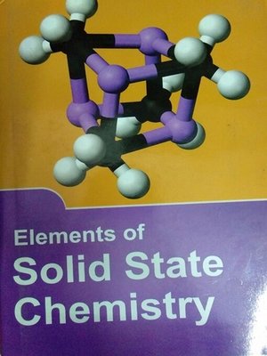 cover image of Elements of Solid State Chemistry